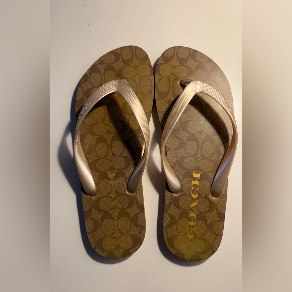 Coach flip flops